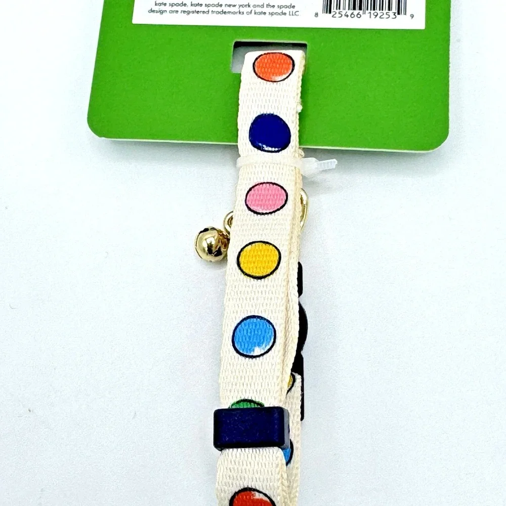 Kate Spade Cat Collar Polka Watercolor Dot Breakaway Adjustable 7-12